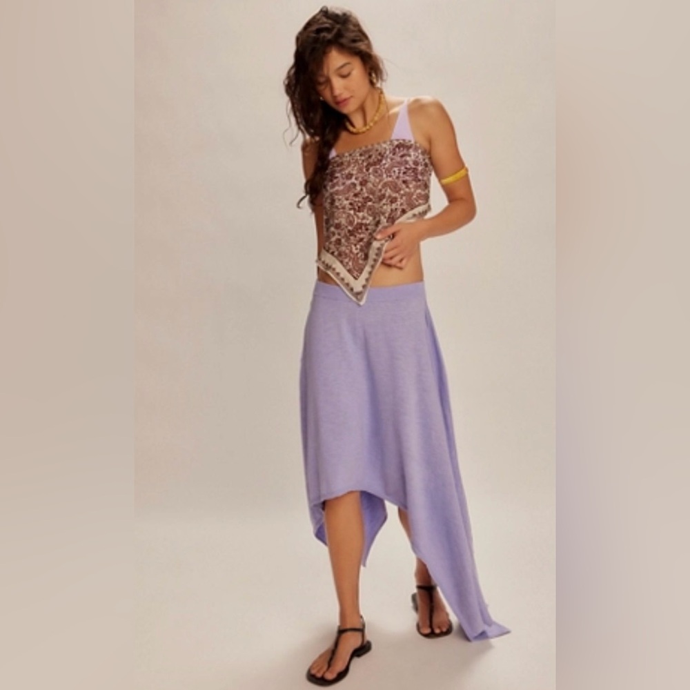 NWT FREE PEOPLE FREE EST INDIGO SWEATER SKIRT